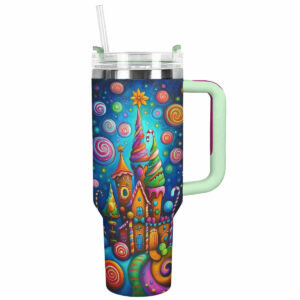 Candy Kingdom Christmas Custom Stanley Quencher 40oz Stainless Steel Tumbler With Handle - Threewoofs
