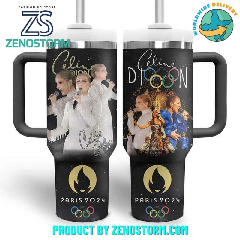 Celine Dion Music Custom Stanley Quencher 40oz Stainless Steel Tumbler With Handle - Threewoofs - Image 2