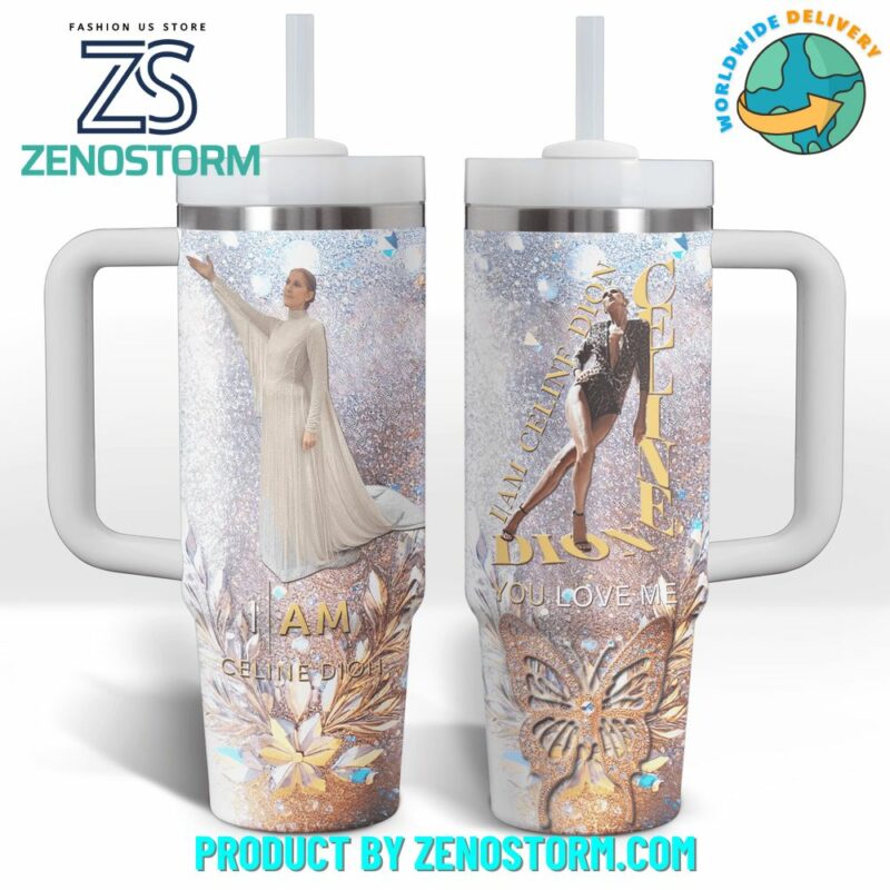 Celine Dion Music Custom Stanley Quencher 40oz Stainless Steel Tumbler With Handle - Threewoofs - Image 2