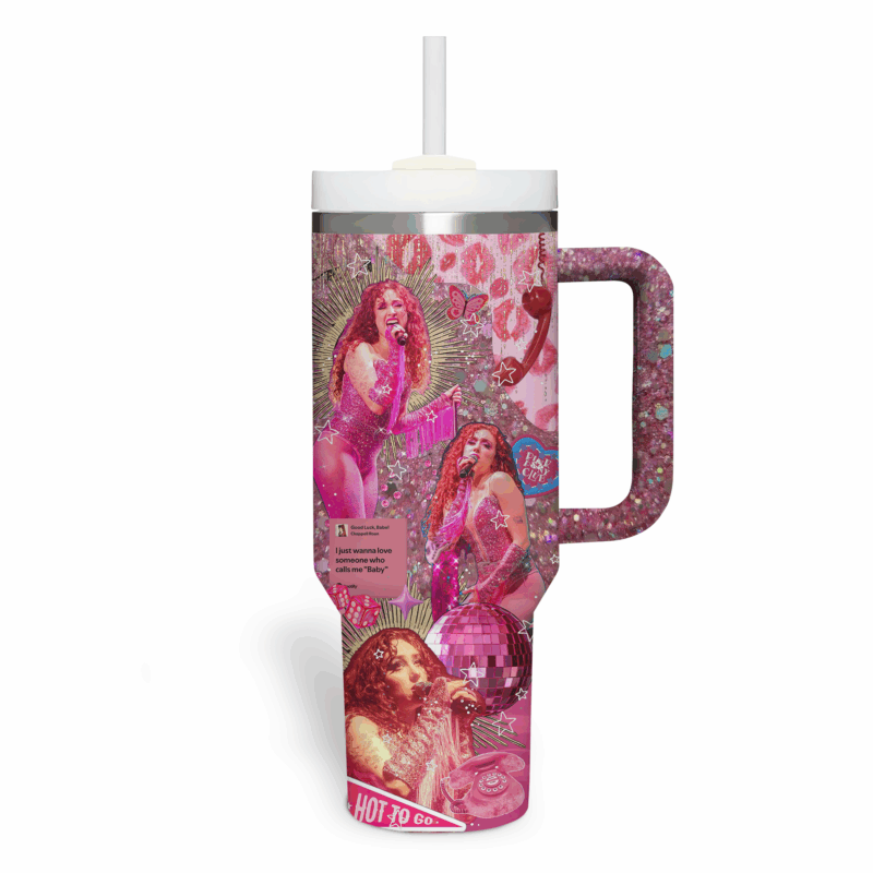 Chappell Roan Music Custom Stanley Quencher 40oz Stainless Steel Tumbler With Handle - Threewoofs - Image 3