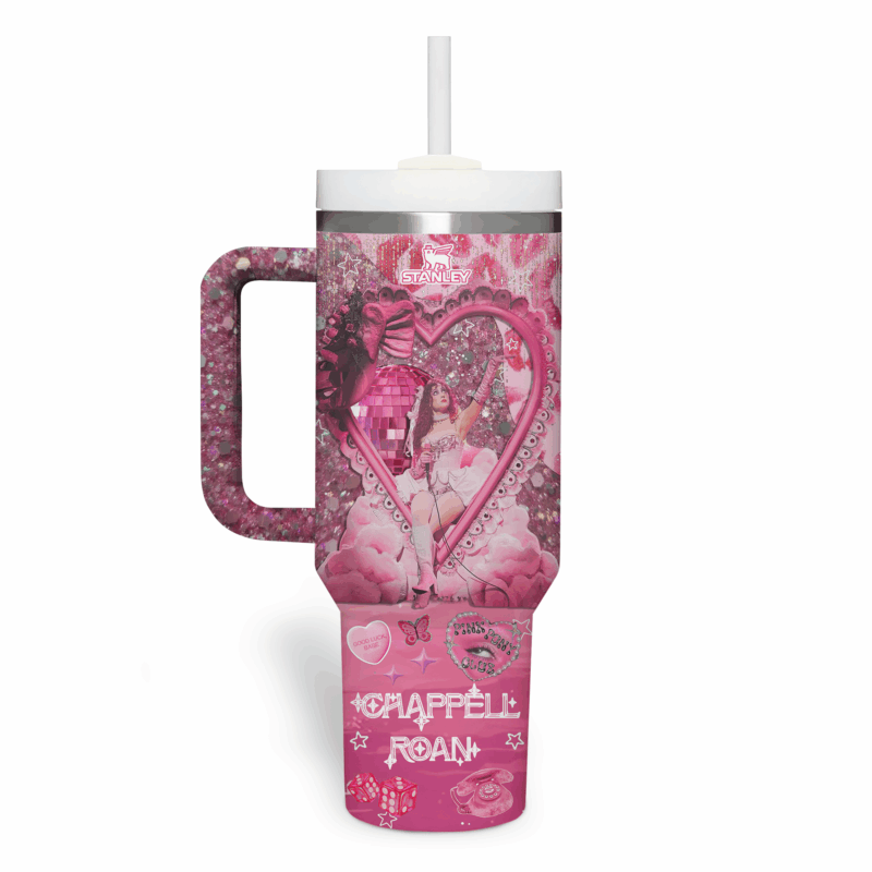 Chappell Roan Music Custom Stanley Quencher 40oz Stainless Steel Tumbler With Handle - Threewoofs - Image 2