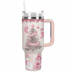 Cheer Christmas Custom Stanley Quencher 40oz Stainless Steel Tumbler With Handle - Threewoofs