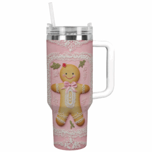 Chrismas Coquette Christmas Custom Stanley Quencher 40oz Stainless Steel Tumbler With Handle - Threewoofs