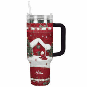 Christmas Custom Stanley Quencher 40oz Stainless Steel Tumbler With Handle - Threewoofs