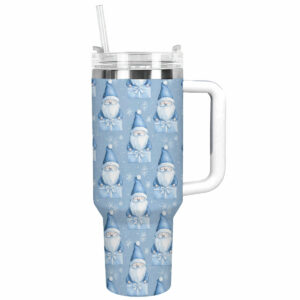 Christmas Gnomes Custom Stanley Quencher 40oz Stainless Steel Tumbler With Handle - Threewoofs