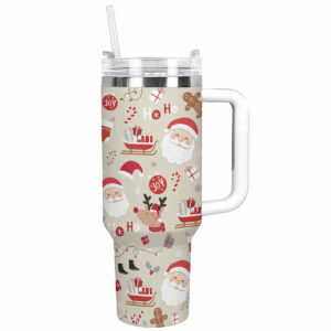 Christmas Joy Custom Stanley Quencher 40oz Stainless Steel Tumbler With Handle - Threewoofs