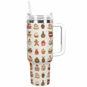 Christmas Sweets Custom Stanley Quencher 40oz Stainless Steel Tumbler With Handle - Threewoofs