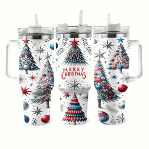 Christmas Tree Magic Custom Stanley Quencher 40oz Stainless Steel Tumbler With Handle - Threewoofs