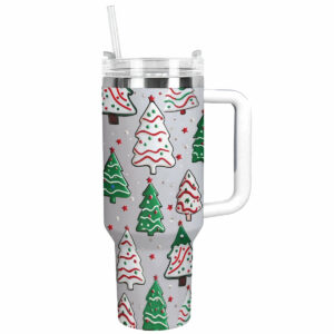 Christmas Tree Sparkle Custom Stanley Quencher 40oz Stainless Steel Tumbler With Handle - Threewoofs