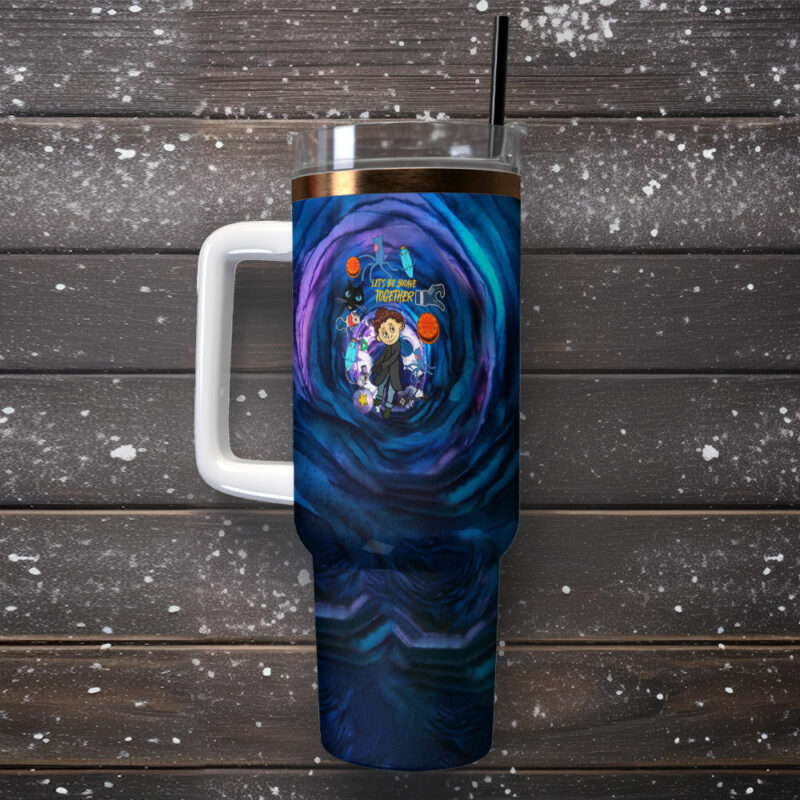 Coraline Cartoon Custom Stanley Quencher 40oz Stainless Steel Tumbler With Handle - Threewoofs - Image 2