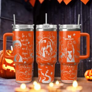 Corpse Bride Movies Custom Stanley Quencher 40oz Stainless Steel Tumbler With Handle - Threewoofs