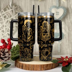 Corpse Bride Movies Custom Stanley Quencher 40oz Stainless Steel Tumbler With Handle - Threewoofs