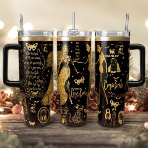 Corpse Bride Movies Custom Stanley Quencher 40oz Stainless Steel Tumbler With Handle - Threewoofs