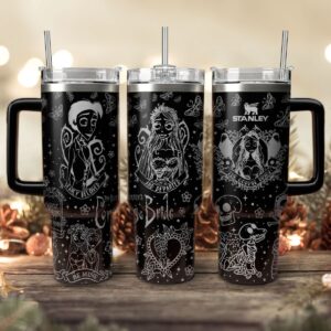 Corpse Bride Movies Custom Stanley Quencher 40oz Stainless Steel Tumbler With Handle - Threewoofs