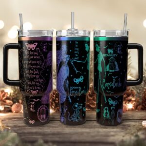Corpse Bride Movies Custom Stanley Quencher 40oz Stainless Steel Tumbler With Handle - Threewoofs