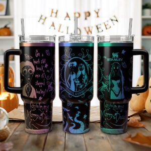 Corpse Bride Movies Custom Stanley Quencher 40oz Stainless Steel Tumbler With Handle - Threewoofs