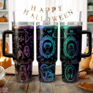 Corpse Bride Movies Custom Stanley Quencher 40oz Stainless Steel Tumbler With Handle - Threewoofs