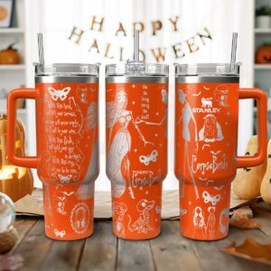 Corpse Bride Movies Custom Stanley Quencher 40oz Stainless Steel Tumbler With Handle - Threewoofs