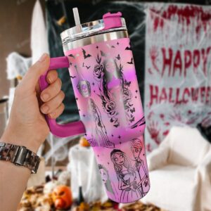 Corpse Bride Movies Custom Stanley Quencher 40oz Stainless Steel Tumbler With Handle - Threewoofs