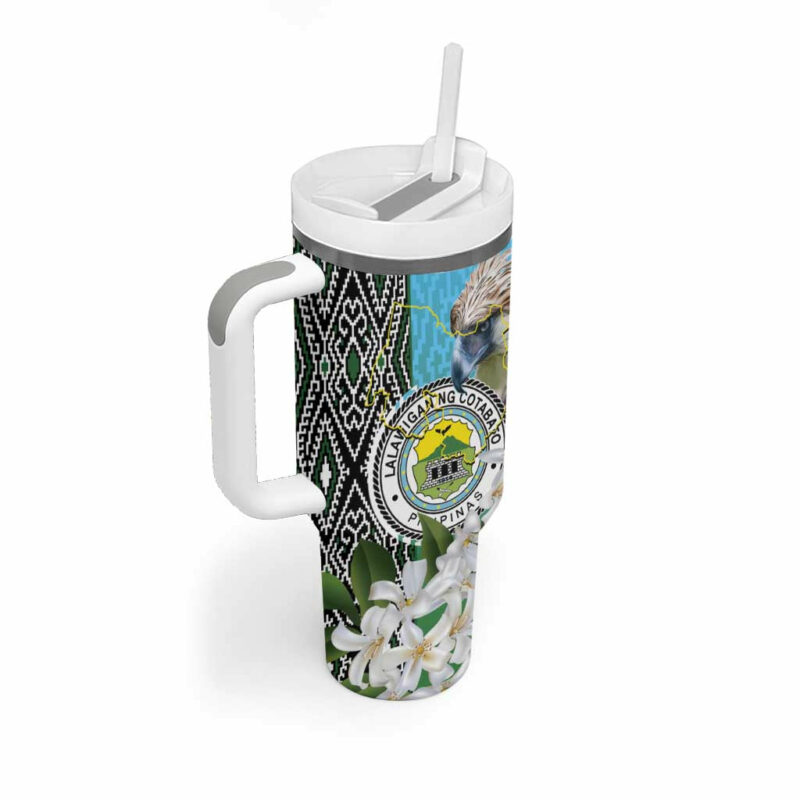 Cotabato Philippines Province Custom Stanley Quencher 40oz Stainless Steel Tumbler With Handle - Threewoofs - Image 2