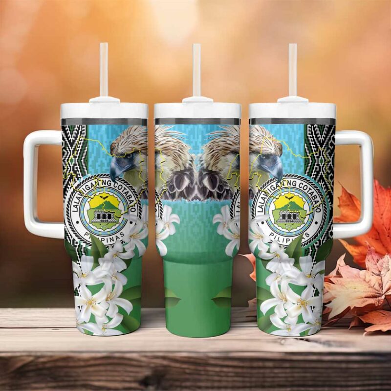 Cotabato Philippines Province Custom Stanley Quencher 40oz Stainless Steel Tumbler With Handle - Threewoofs - Image 4