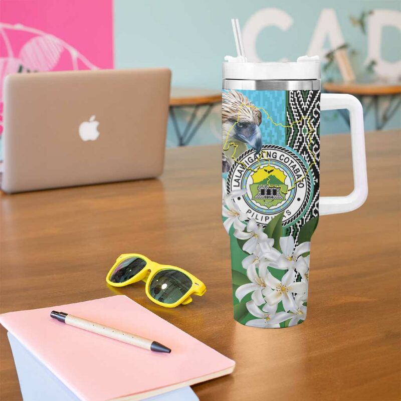 Cotabato Philippines Province Custom Stanley Quencher 40oz Stainless Steel Tumbler With Handle - Threewoofs - Image 5