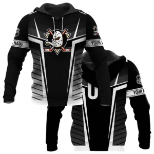 Custom Name &amp; Number NHL Anaheim Ducks Exclusive All Over Prints QTNHL311024A1ADHD - Hoodie