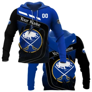 Custom Name &amp; Number NHL Buffalo Sabres Exclusive All Over Prints BLNHL311024A1BSHD - Hoodie
