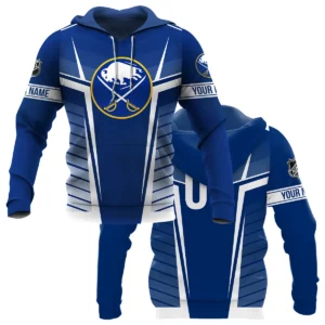 Custom Name &amp; Number NHL Buffalo Sabres Exclusive All Over Prints QTNHL311024A1BSHD - Hoodie