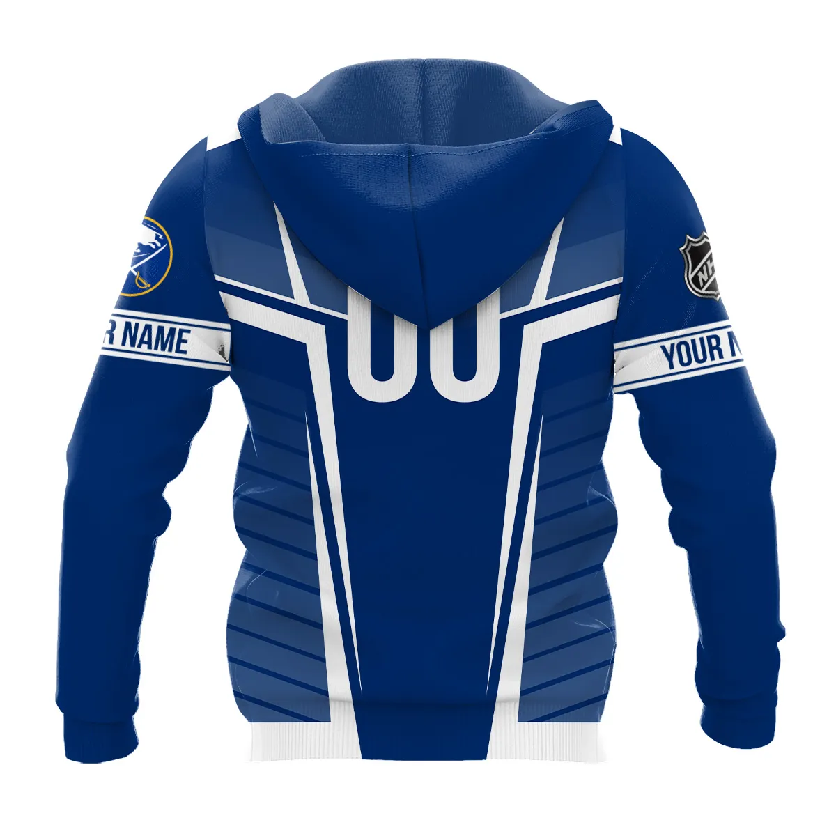 Custom Name & Number NHL Buffalo Sabres Exclusive All Over Prints QTNHL311024A1BSHD - Hoodie - Image 3