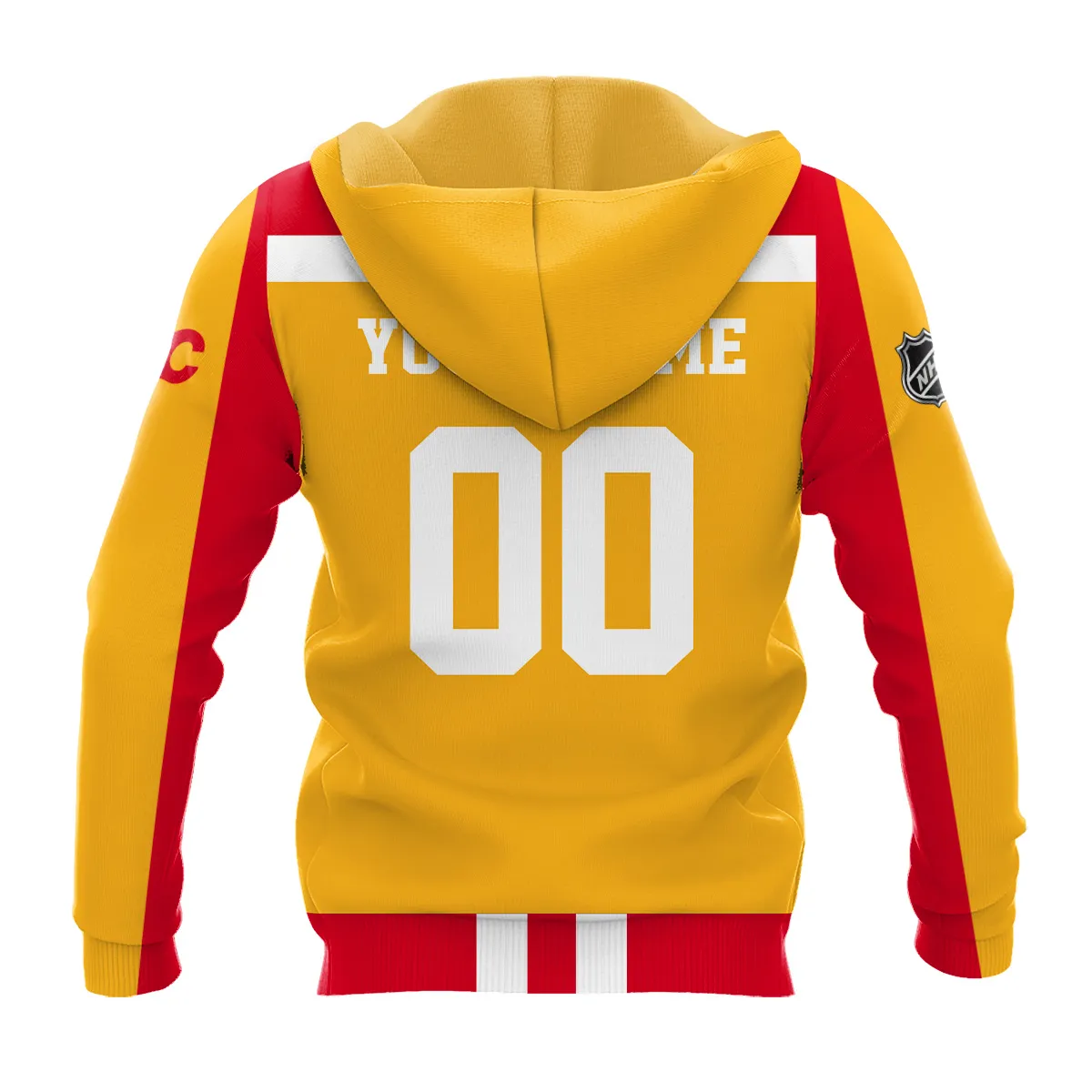 Custom Name & Number NHL Calgary Flames Exclusive All Over Prints HONHL3110A01CFHD - Hoodie - Image 3