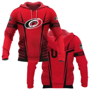 Custom Name &amp; Number NHL Carolina Hurricanes Exclusive All Over Prints QTNHL311024A1CHHD - Hoodie