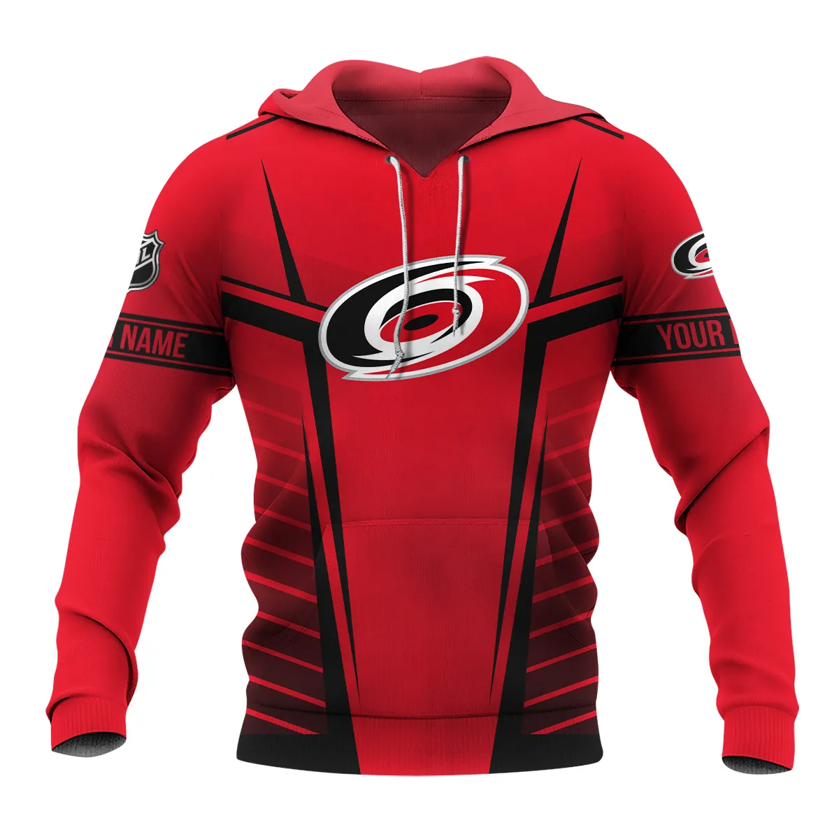 Custom Name & Number NHL Carolina Hurricanes Exclusive All Over Prints QTNHL311024A1CHHD - Hoodie - Image 2