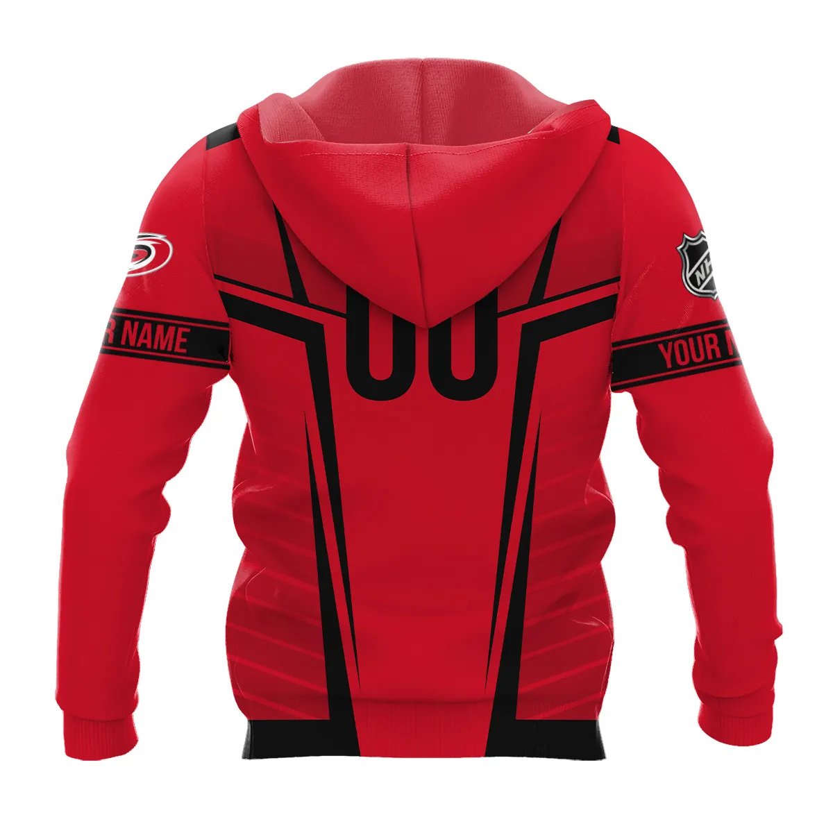 Custom Name & Number NHL Carolina Hurricanes Exclusive All Over Prints QTNHL311024A1CHHD - Hoodie - Image 3