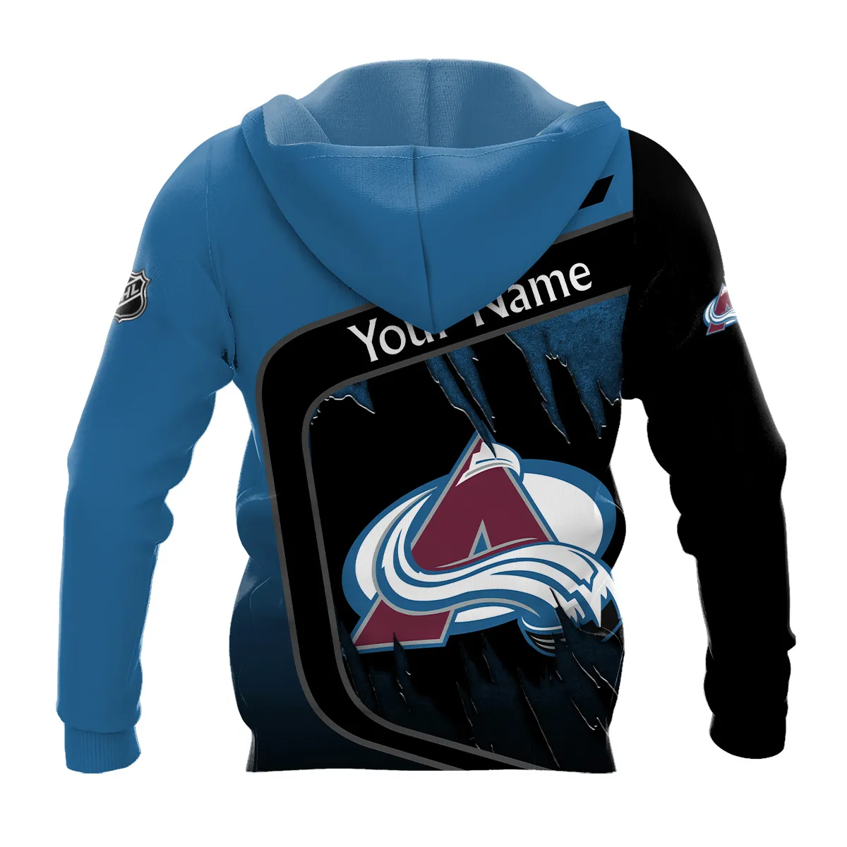 Custom Name & Number NHL Colorado Avalanche Exclusive All Over Prints BLNHL311024A1CAHD - Hoodie - Image 3