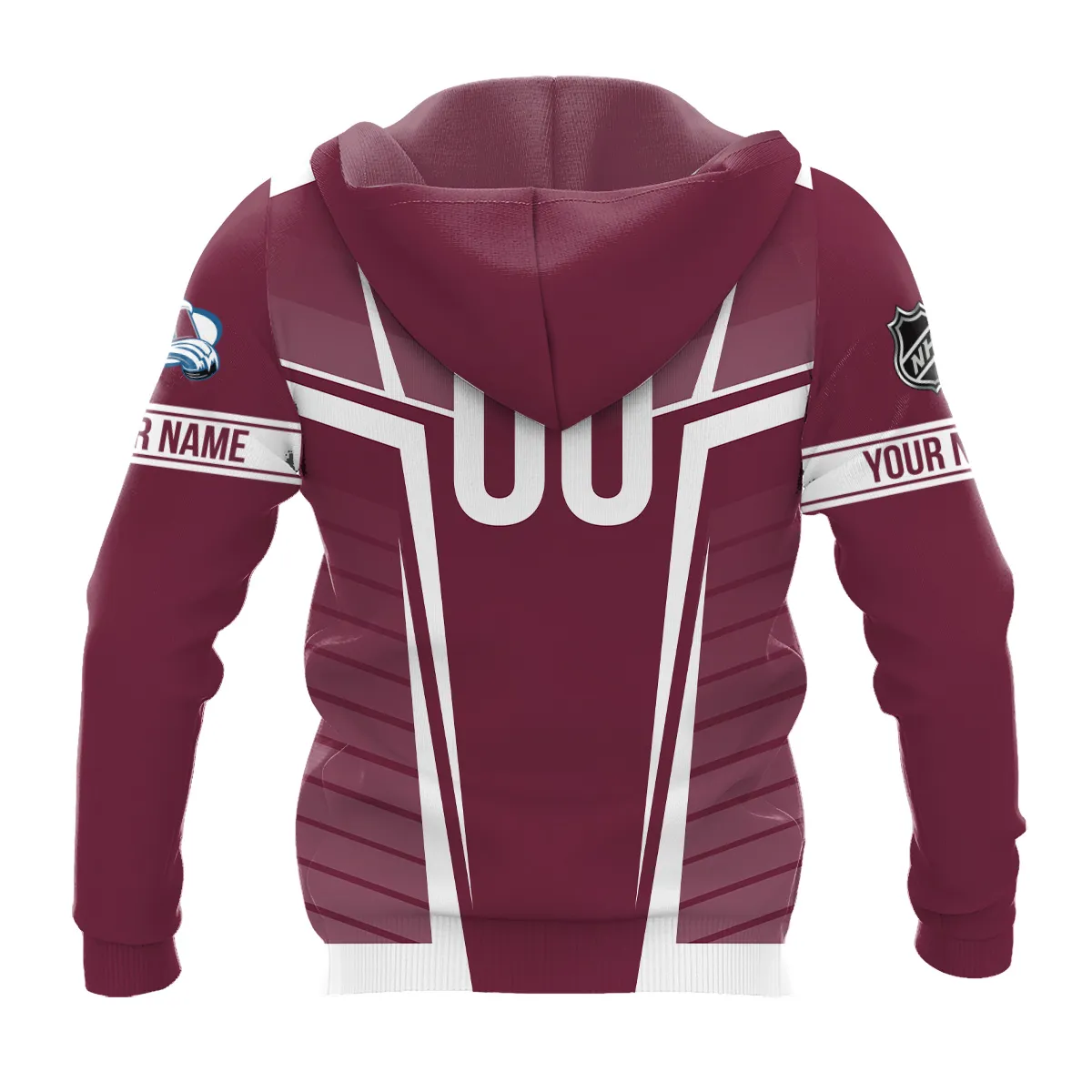 Custom Name & Number NHL Colorado Avalanche Exclusive All Over Prints QTNHL311024A1CAHD - Hoodie - Image 3