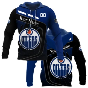 Custom Name &amp; Number NHL Edmonton Oilers Exclusive All Over Prints BLNHL311024A1EOHD - Hoodie
