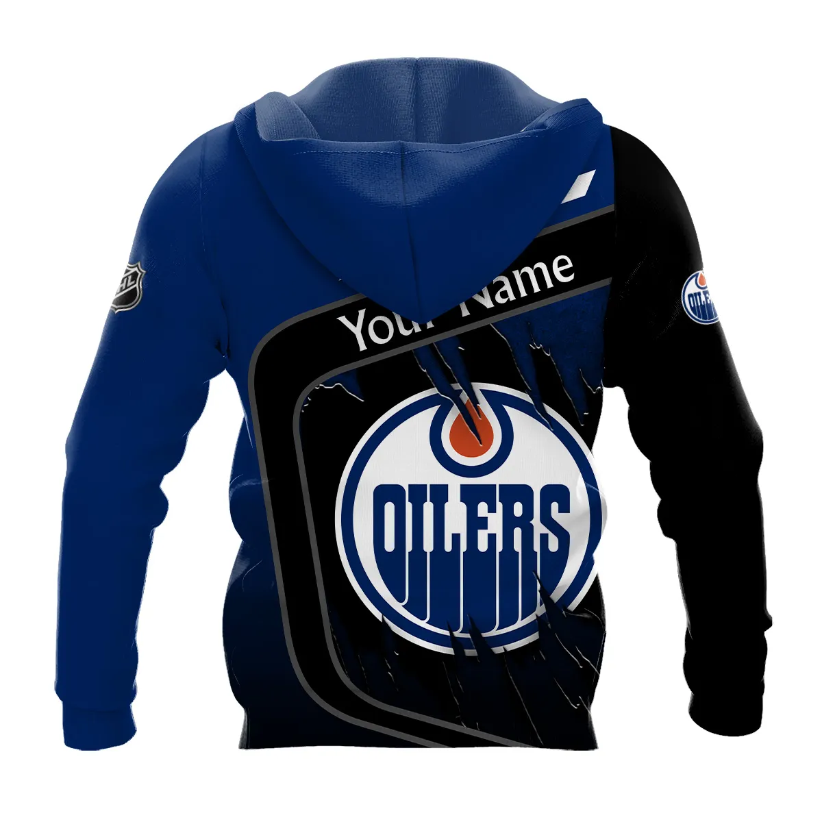 Custom Name & Number NHL Edmonton Oilers Exclusive All Over Prints BLNHL311024A1EOHD - Hoodie - Image 3