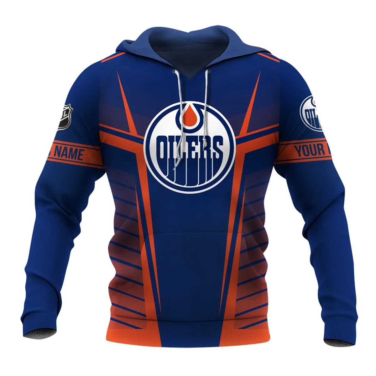 Custom Name & Number NHL Edmonton Oilers Exclusive All Over Prints QTNHL311024A1EOHD - Hoodie - Image 2