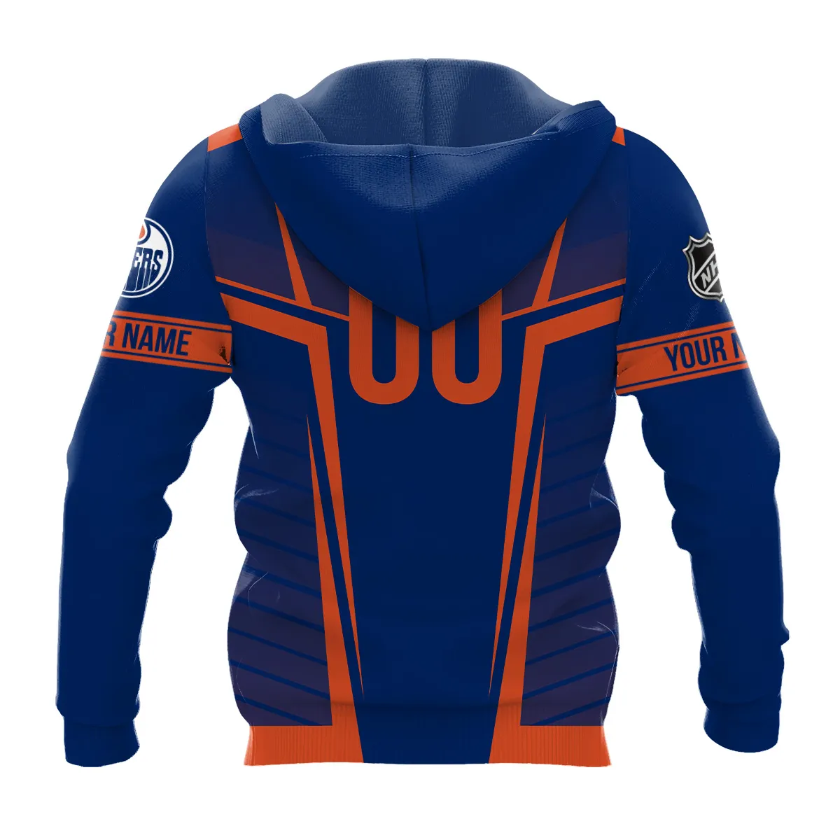 Custom Name & Number NHL Edmonton Oilers Exclusive All Over Prints QTNHL311024A1EOHD - Hoodie - Image 3