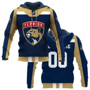 Custom Name &amp; Number NHL Florida Panthers Exclusive All Over Prints HONHL3110A01FPHD - Hoodie