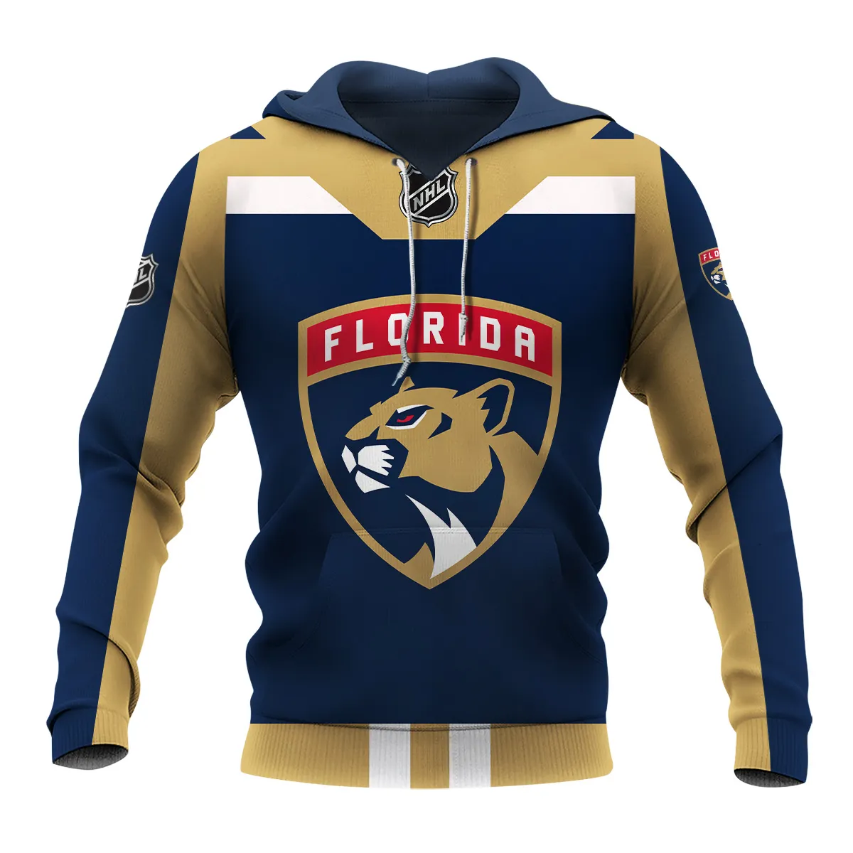 Custom Name & Number NHL Florida Panthers Exclusive All Over Prints HONHL3110A01FPHD - Hoodie - Image 2
