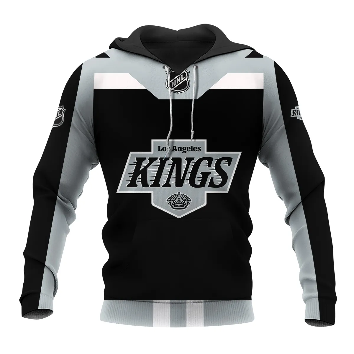 Custom Name & Number NHL Los Angeles Kings Exclusive All Over Prints HONHL3110A01LAKHD - Hoodie - Image 2