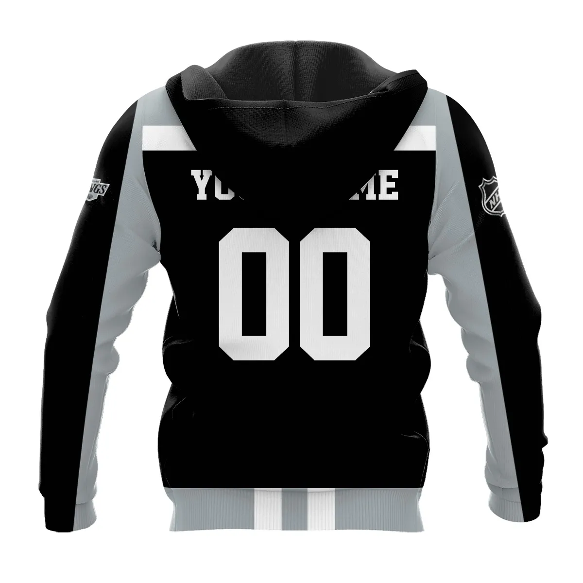 Custom Name & Number NHL Los Angeles Kings Exclusive All Over Prints HONHL3110A01LAKHD - Hoodie - Image 3