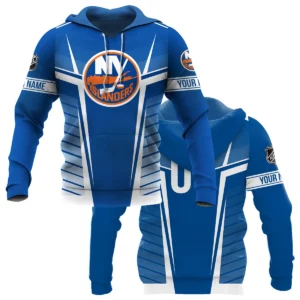 Custom Name &amp; Number NHL New York Islanders Exclusive All Over Prints QTNHL311024A1NYIHD - Hoodie