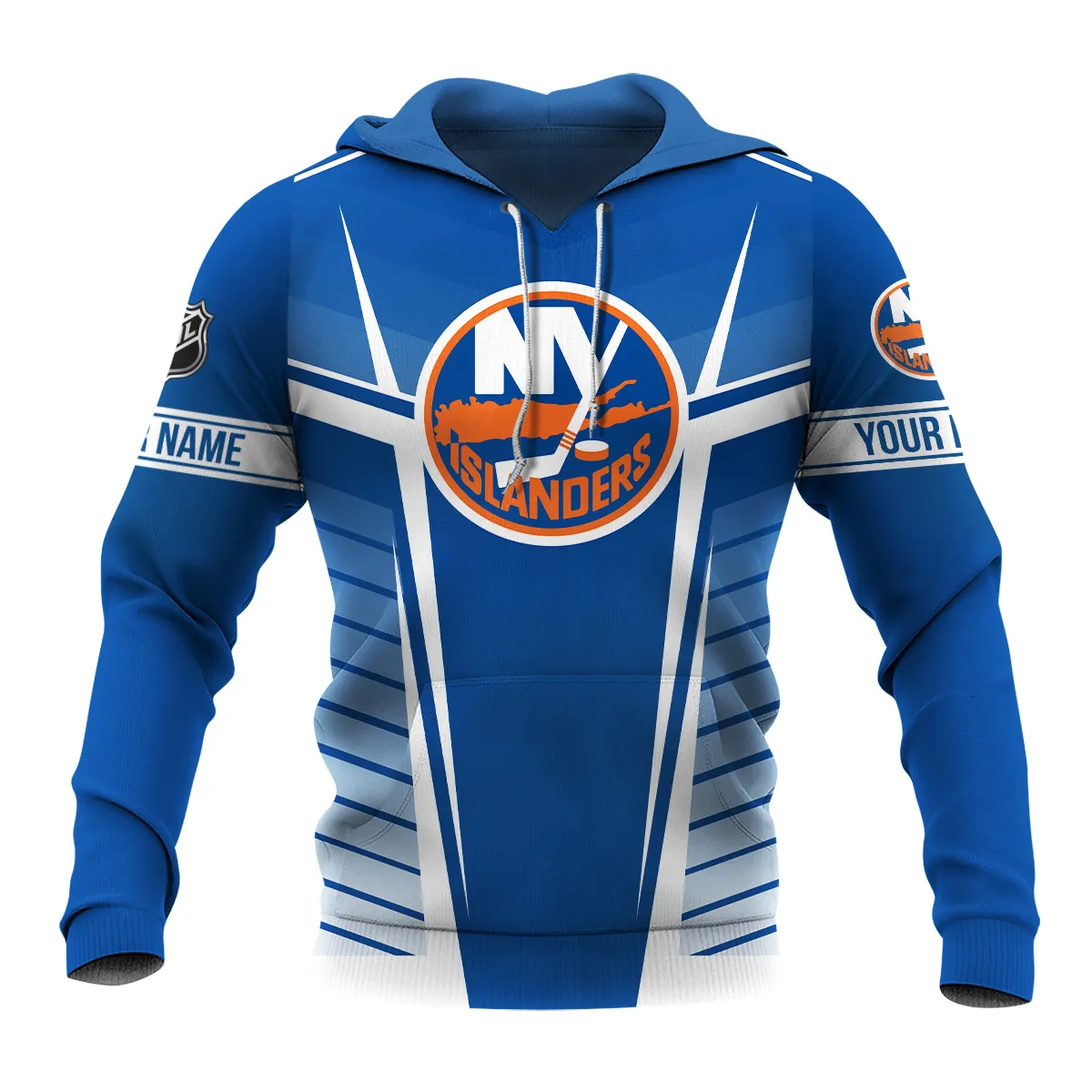 Custom Name & Number NHL New York Islanders Exclusive All Over Prints QTNHL311024A1NYIHD - Hoodie - Image 2