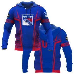 Custom Name &amp; Number NHL New York Rangers Exclusive All Over Prints QTNHL311024A1NYRHD - Hoodie