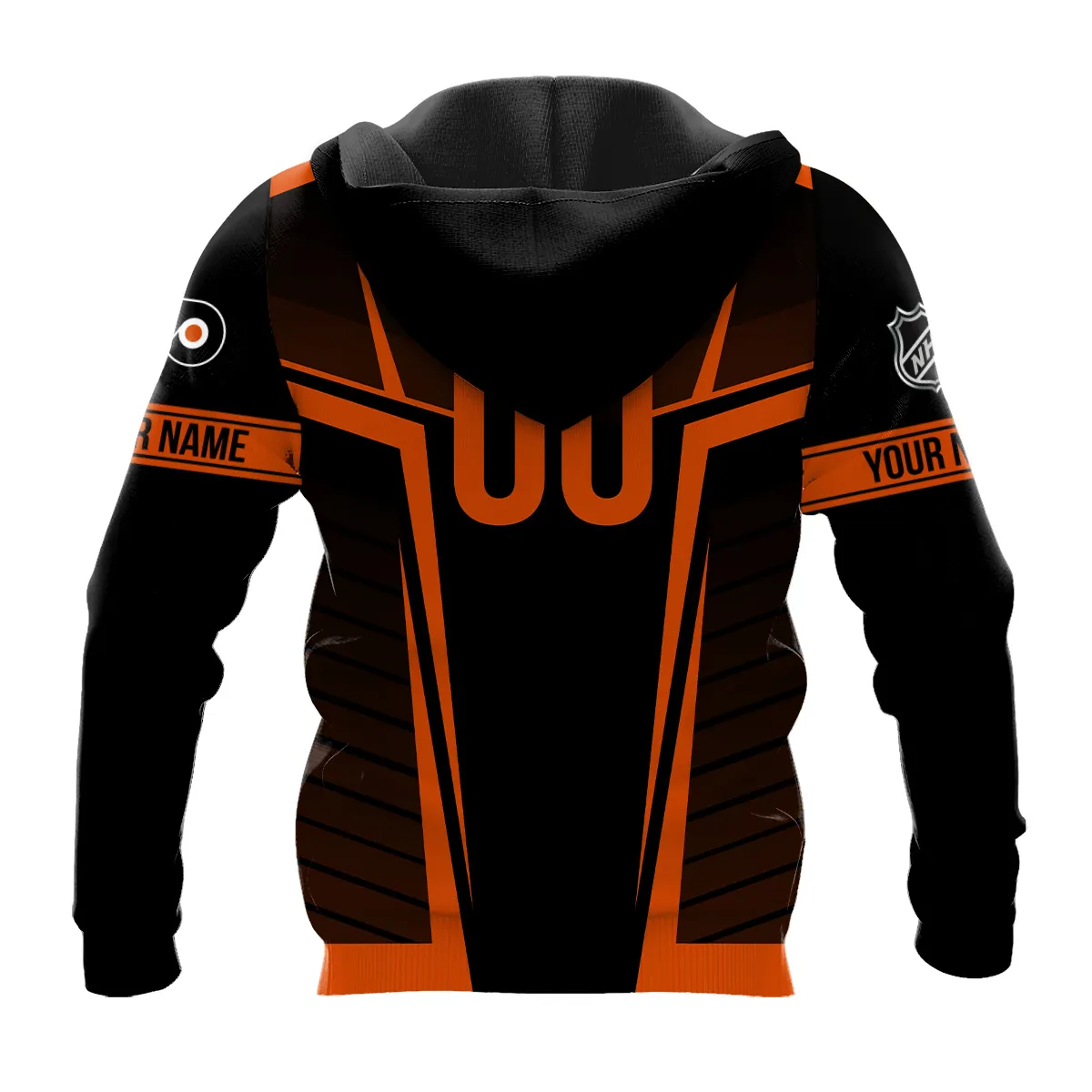 Custom Name & Number NHL Philadelphia Flyers Exclusive All Over Prints QTNHL311024A1PFHD - Hoodie - Image 3