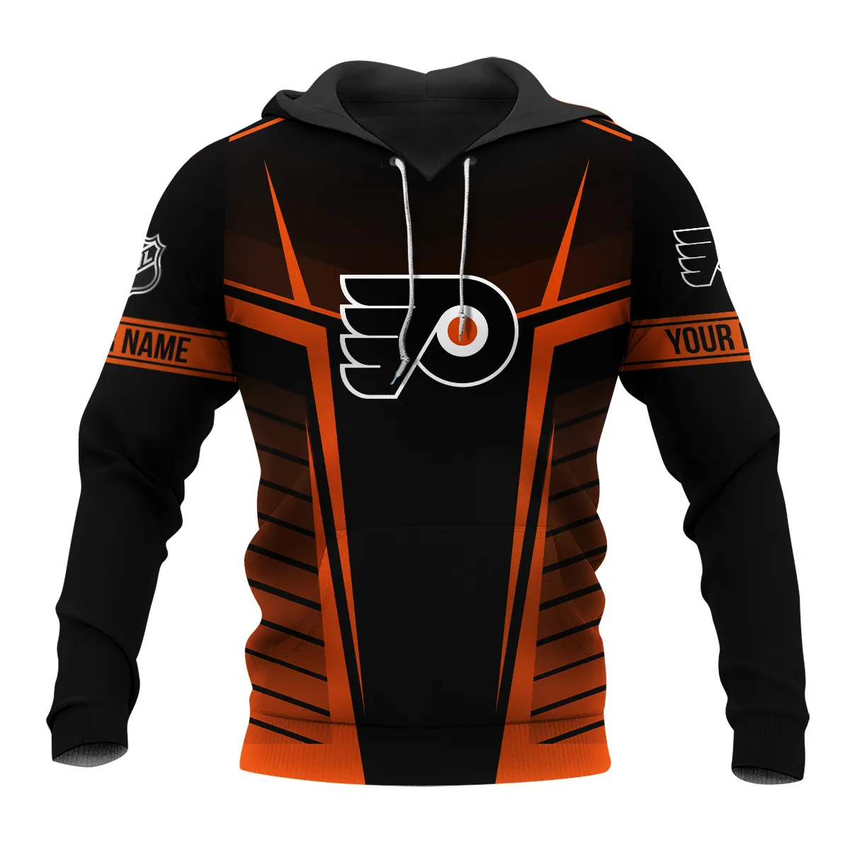 Custom Name & Number NHL Philadelphia Flyers Exclusive All Over Prints QTNHL311024A1PFHD - Hoodie - Image 2