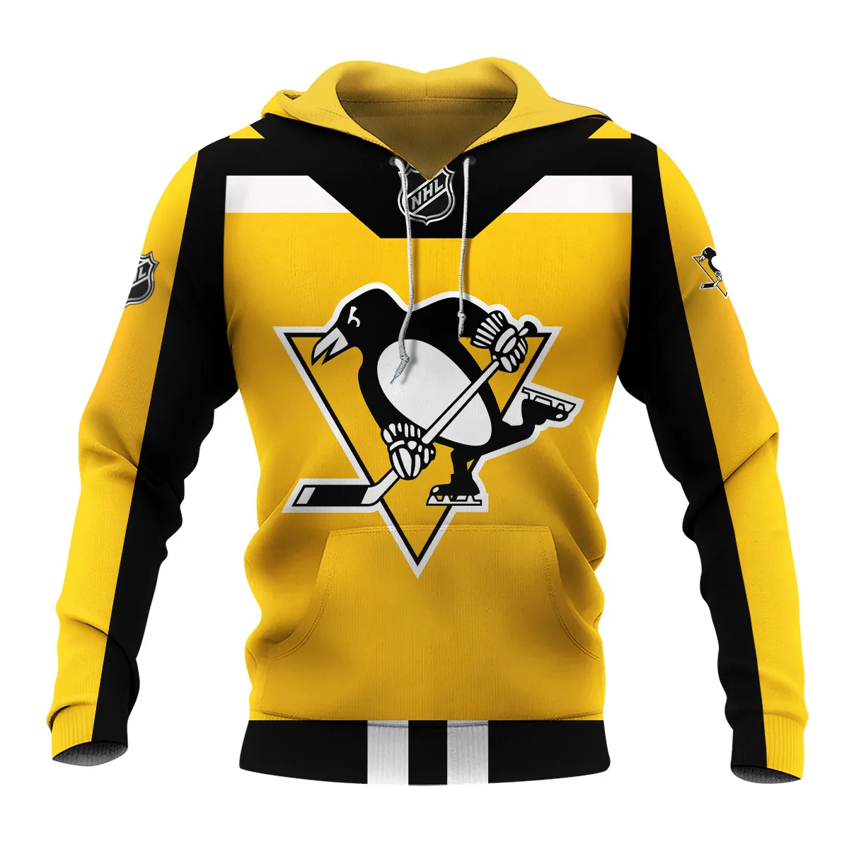 Custom Name & Number NHL Pittsburgh Penguins Exclusive All Over Prints HONHL3110A01PPHD - Hoodie - Image 2